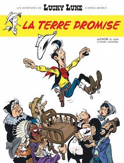 couverture du livre LA TERRE PROMISE   -LUCKY LUKE-