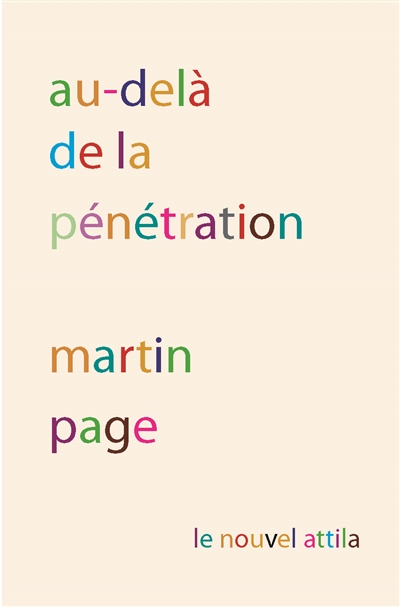 couverture du livre AU-DELA DE LA PENETRATION